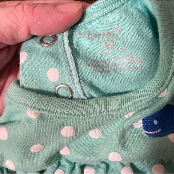 Carter’s | Nautical Polka Dot Dress Lot 2 Dresses | 12 mo - Picture 7 of 11